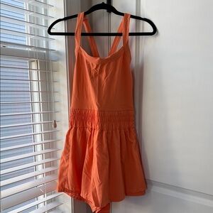 Orange Active Onsie Romper